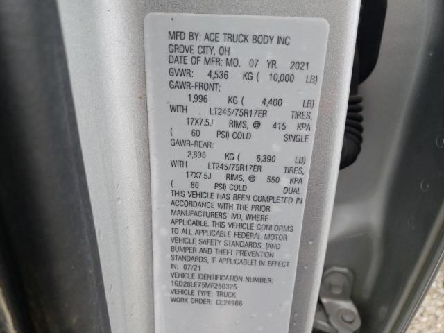 2021 GMC SIERRA C25 1GD28LE75MF250325