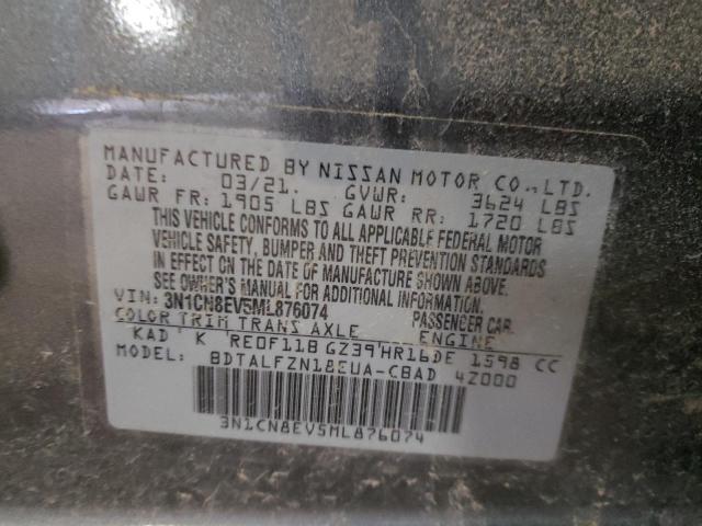 3N1CN8EV5ML876074 Nissan Versa Sv 2021. Фото: 9