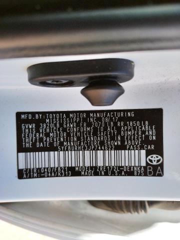 2018 TOYOTA COROLLA L 5YFBURHE3JP744622