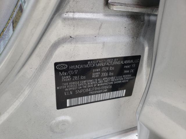 2017 HYUNDAI ELANTRA SE 5NPD84LF9HH198416