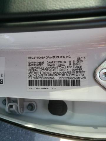 2018 HONDA ACCORD SPO 1HGCV1F32JA226947