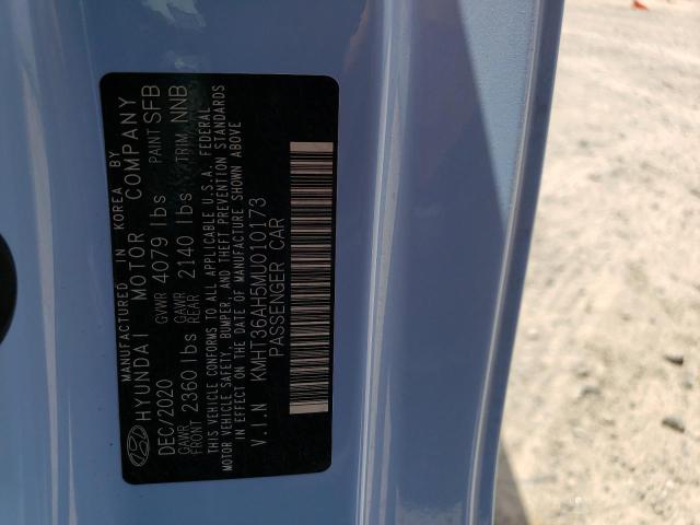 2021 HYUNDAI VELOSTER N KMHT36AH5MU010173