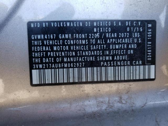 2015 VOLKSWAGEN GOLF 3VW217AU8FM062927
