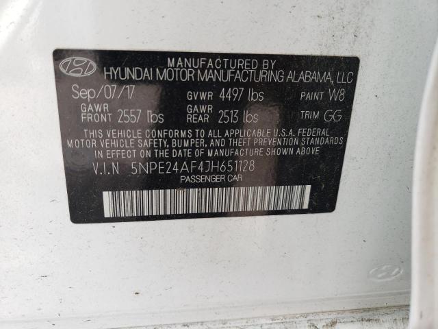2018 HYUNDAI SONATA SE 5NPE24AF4JH651128