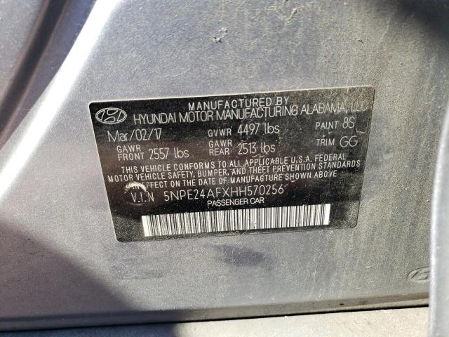 2017 HYUNDAI SONATA SE 5NPE24AFXHH570256