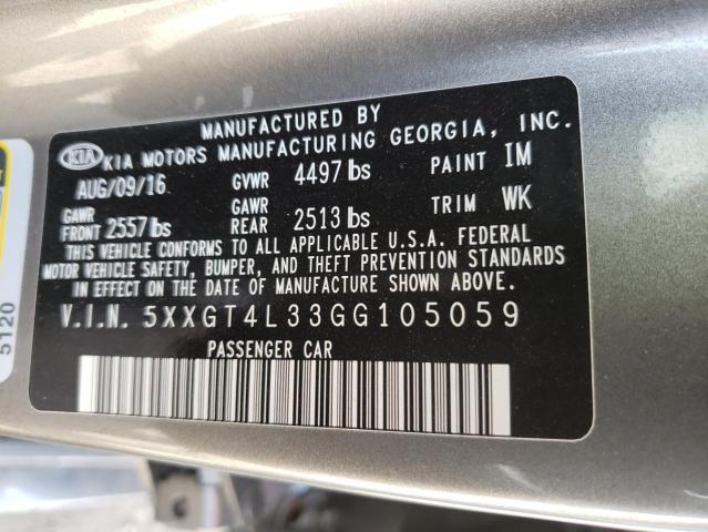 2016 KIA OPTIMA LX 5XXGT4L33GG105059