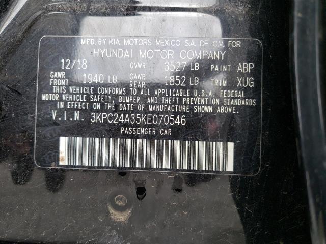 2019 HYUNDAI ACCENT SE 3KPC24A35KE070546