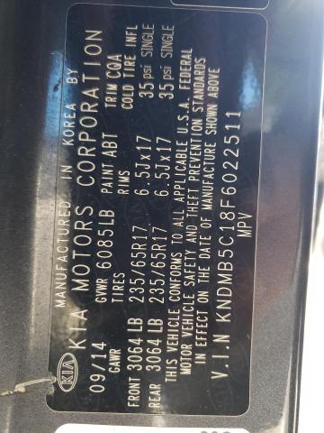 2015 KIA SEDONA LX KNDMB5C18F6022511