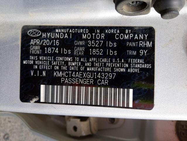 2016 HYUNDAI ACCENT SE KMHCT4AEXGU143297
