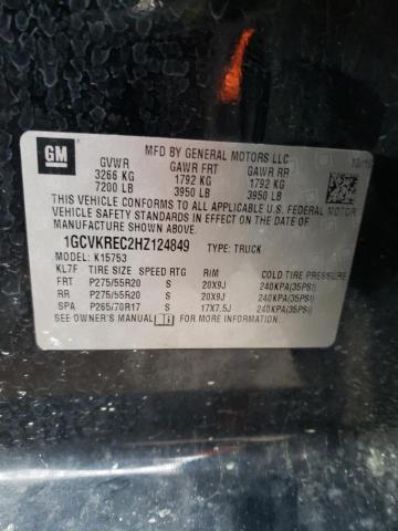 2017 CHEVROLET 1500 SILVE 1GCVKREC2HZ124849