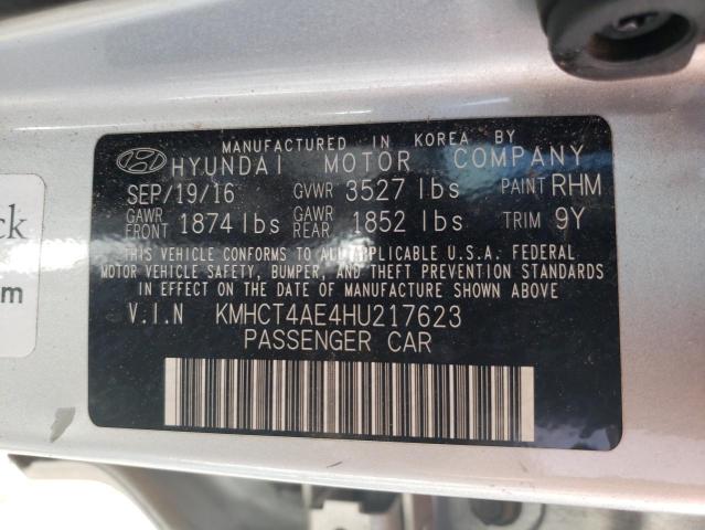 2017 HYUNDAI ACCENT SE KMHCT4AE4HU217623