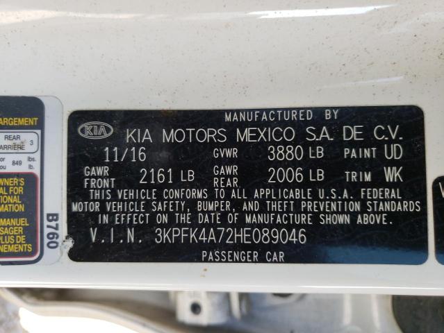 2017 KIA FORTE LX 3KPFK4A72HE089046