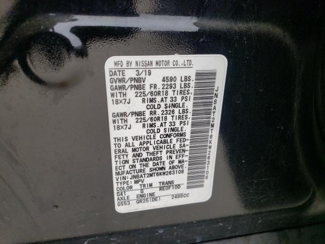 2019 NISSAN ROGUE S JN8AT2MT6KW263108