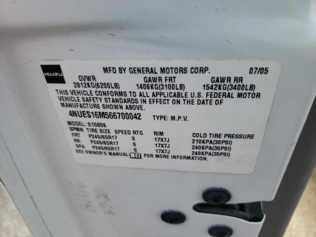 4NUES16M566700042 Isuzu Ascender L 2006. Фото: 9