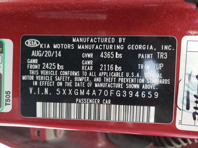 2015 KIA OPTIMA LX 5XXGM4A70FG394659