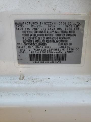 2020 NISSAN VERSA S 3N1CN8DVXLL864695