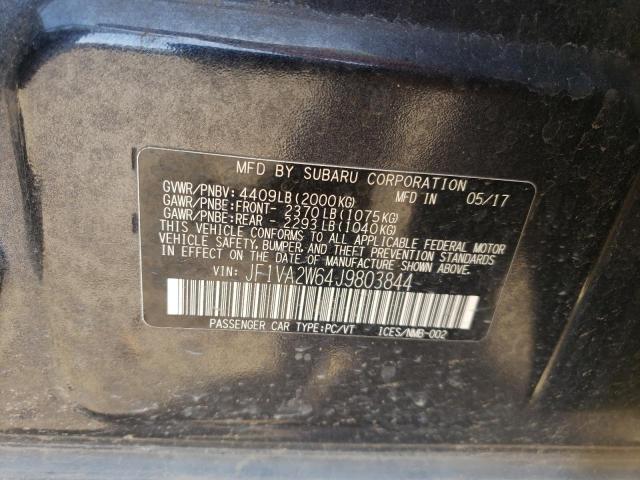 2018 SUBARU WRX STI LI JF1VA2W64J9803844