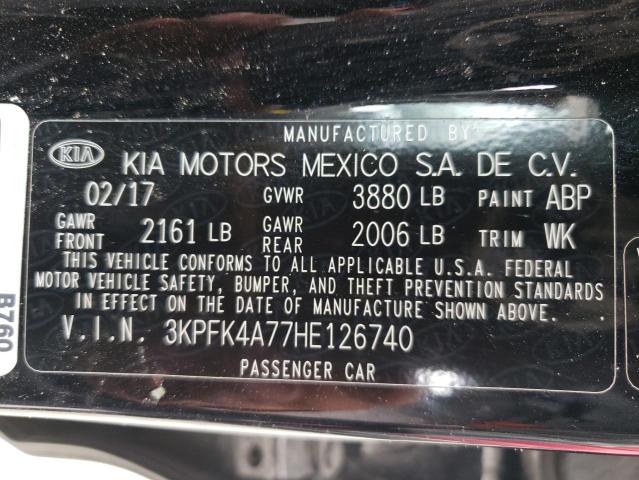 2017 KIA FORTE LX 3KPFK4A77HE126740