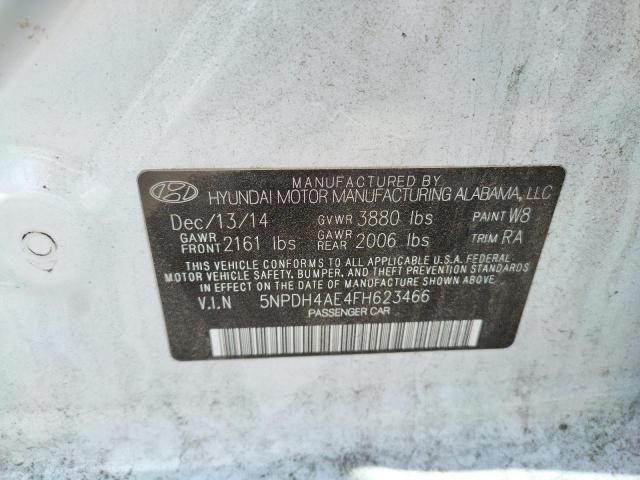 5NPDH4AE4FH623466 Hyundai Elantra Se 2015. Фото: 9