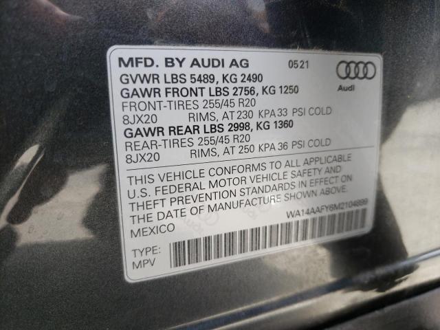 2021 AUDI Q5 SPORTBA WA14AAFY6M2104899