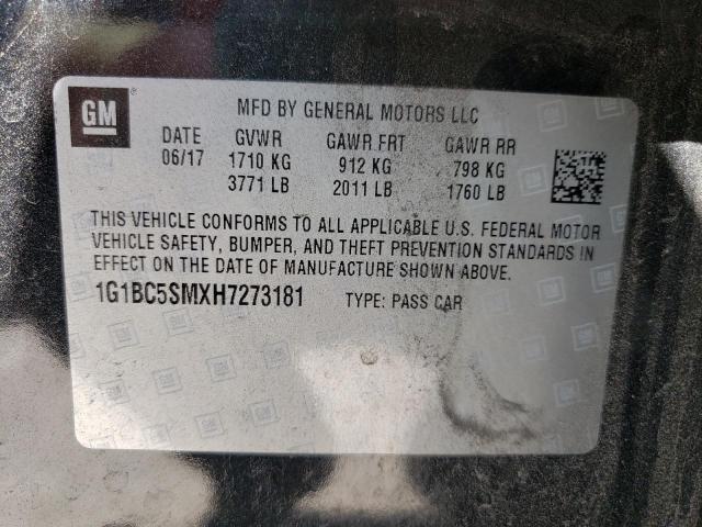 2017 CHEVROLET CRUZE LS 1G1BC5SMXH7273181