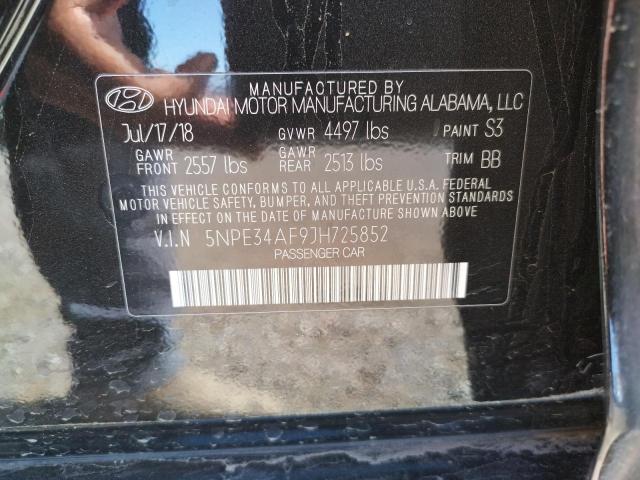 2018 HYUNDAI SONATA SPO 5NPE34AF9JH725852