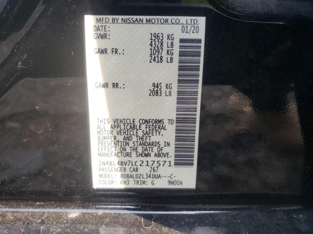 2020 NISSAN ALTIMA S 1N4BL4BV7LC217571