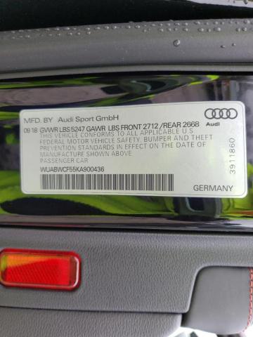2019 AUDI RS5 WUABWCF55KA900436