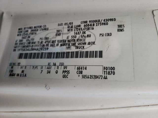 1FTSE34L06HA28259 Ford Econoline 2006. Фото: 9
