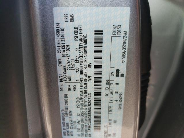 2021 FORD ESCAPE SE 1FMCU9G65MUB20743
