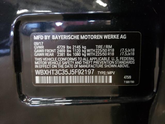 2018 BMW X1 XDRIVE2 WBXHT3C35J5F92197