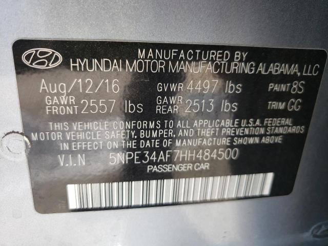 2017 HYUNDAI SONATA SPO 5NPE34AF7HH484500