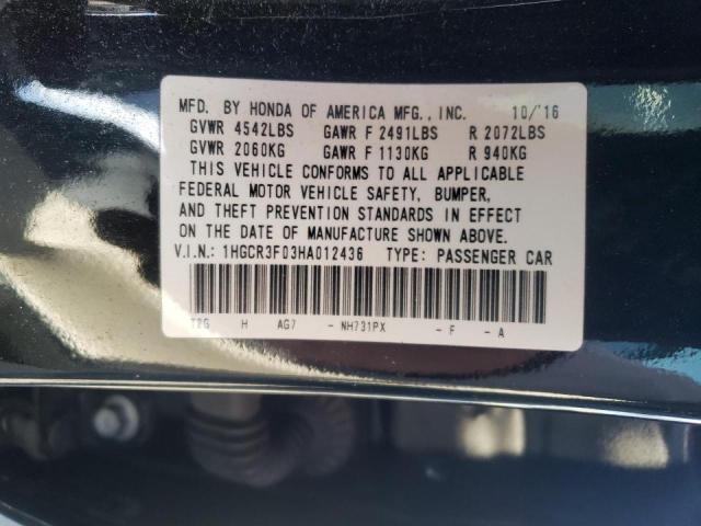 2017 HONDA ACCORD EXL 1HGCR3F03HA012436