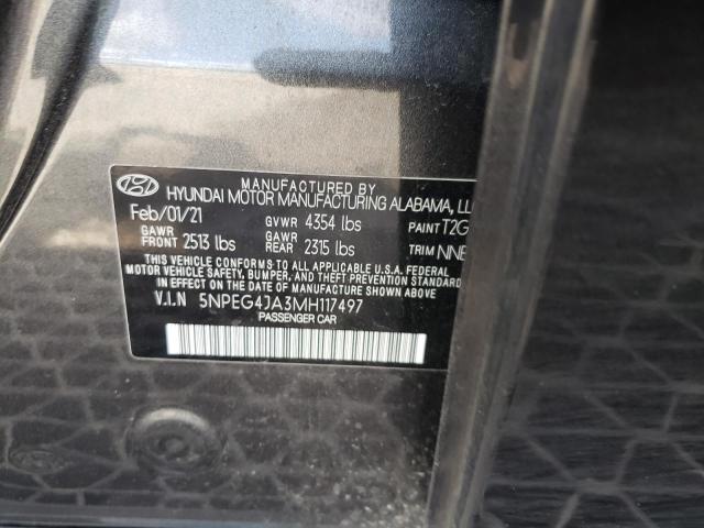5NPEG4JA3MH117497 Hyundai Sonata Se 2021. Фото: 9