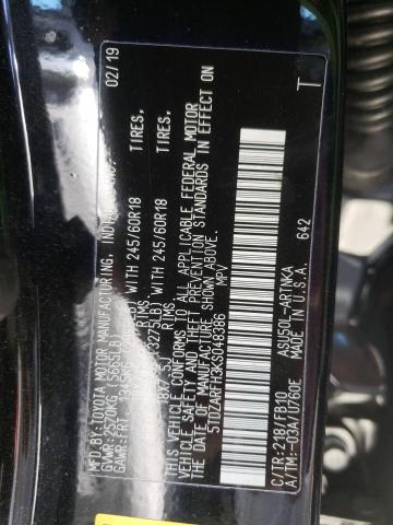 2019 TOYOTA HIGHLANDER 5TDZARFH3KS048386