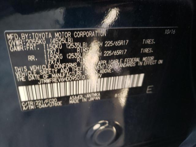 2017 TOYOTA RAV4 XLE JTMWFREV6HD095010