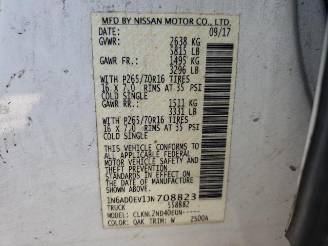2018 NISSAN FRONTIER S 1N6AD0EV1JN708823