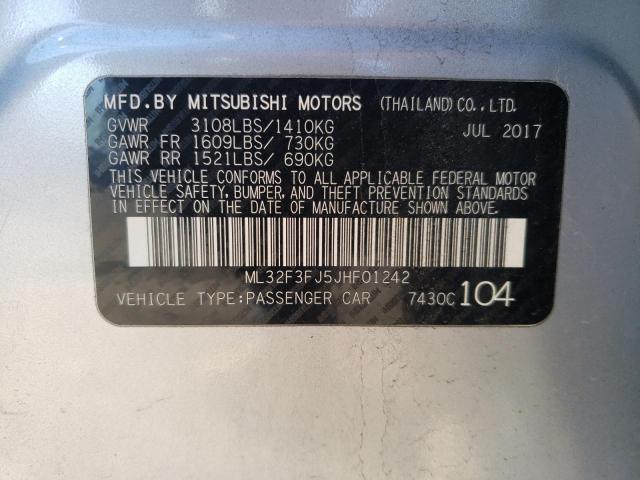 2018 MITSUBISHI MIRAGE G4 ML32F3FJ5JHF01242