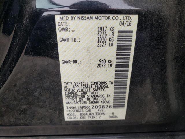 2016 NISSAN ALTIMA 2.5 1N4AL3AP9GC209826