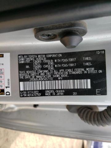 2019 TOYOTA 4-RUNNER JTEBU5JR3K5657142