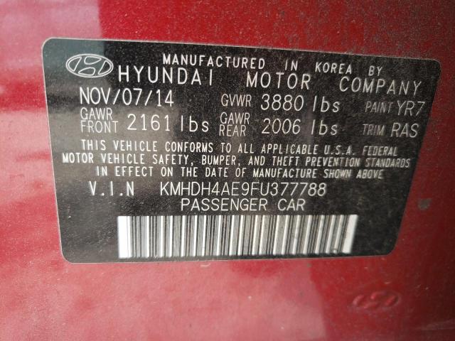 2015 HYUNDAI ELANTRA SE KMHDH4AE9FU377788