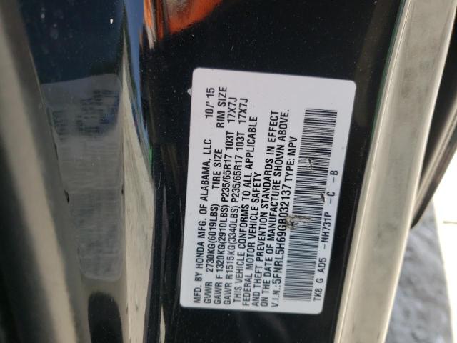 2016 HONDA ODYSSEY EX 5FNRL5H69GB032137