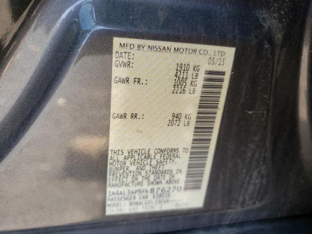 2015 NISSAN ALTIMA 2.5 1N4AL3AP9FN876270