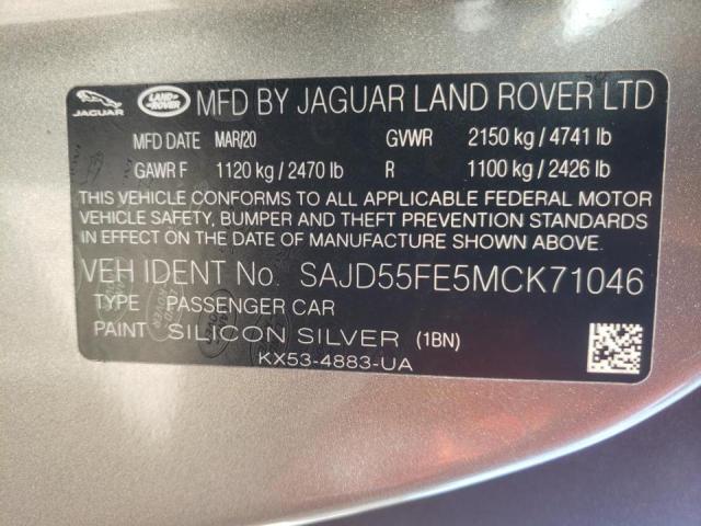 2021 JAGUAR F-TYPE R SAJD55FE5MCK71046