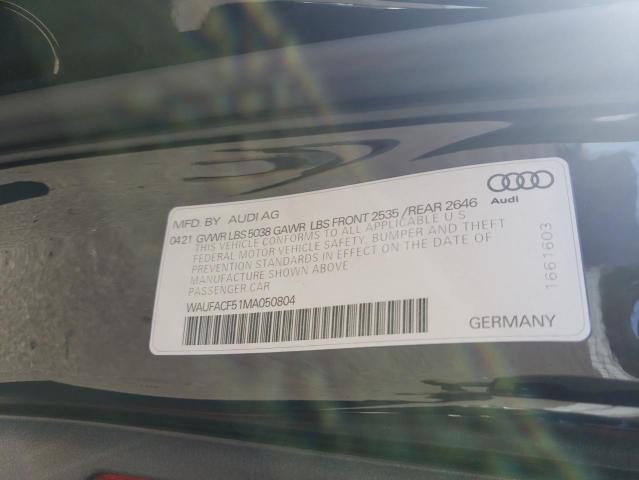 2021 AUDI A5 PREMIUM WAUFACF51MA050804