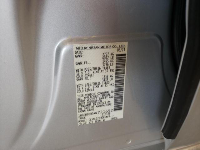 2021 NISSAN FRONTIER S 1N6ED0EB5MN721652