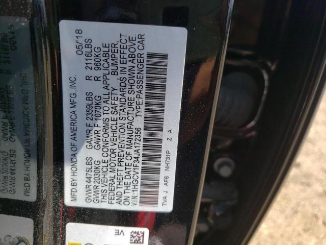 2018 HONDA ACCORD SPO 1HGCV1F34JA172356