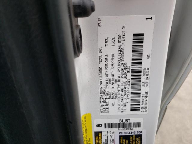 2015 TOYOTA TUNDRA CRE 5TFEY5F17FX192125