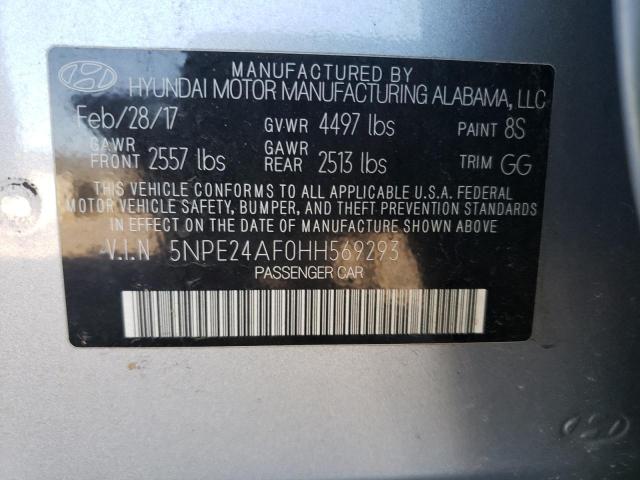 2017 HYUNDAI SONATA SE 5NPE24AF0HH569293