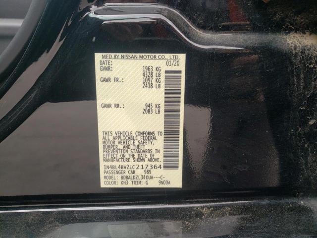 2020 NISSAN ALTIMA S 1N4BL4BV2LC217364